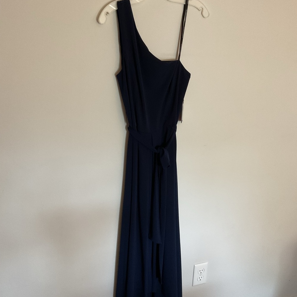 Vince Camuto Midnight Blue One-Shoulder Dress